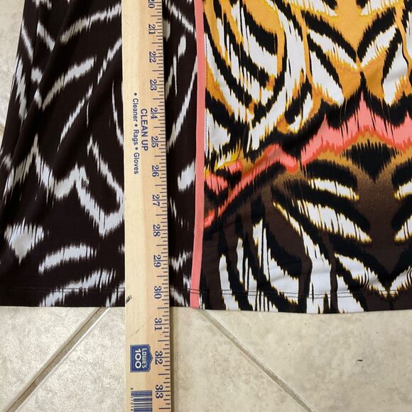 Style & Co pull over Top Women’s plus size 1X Tribal Short Sleeve Scoop Neck - Picture 9 of 10